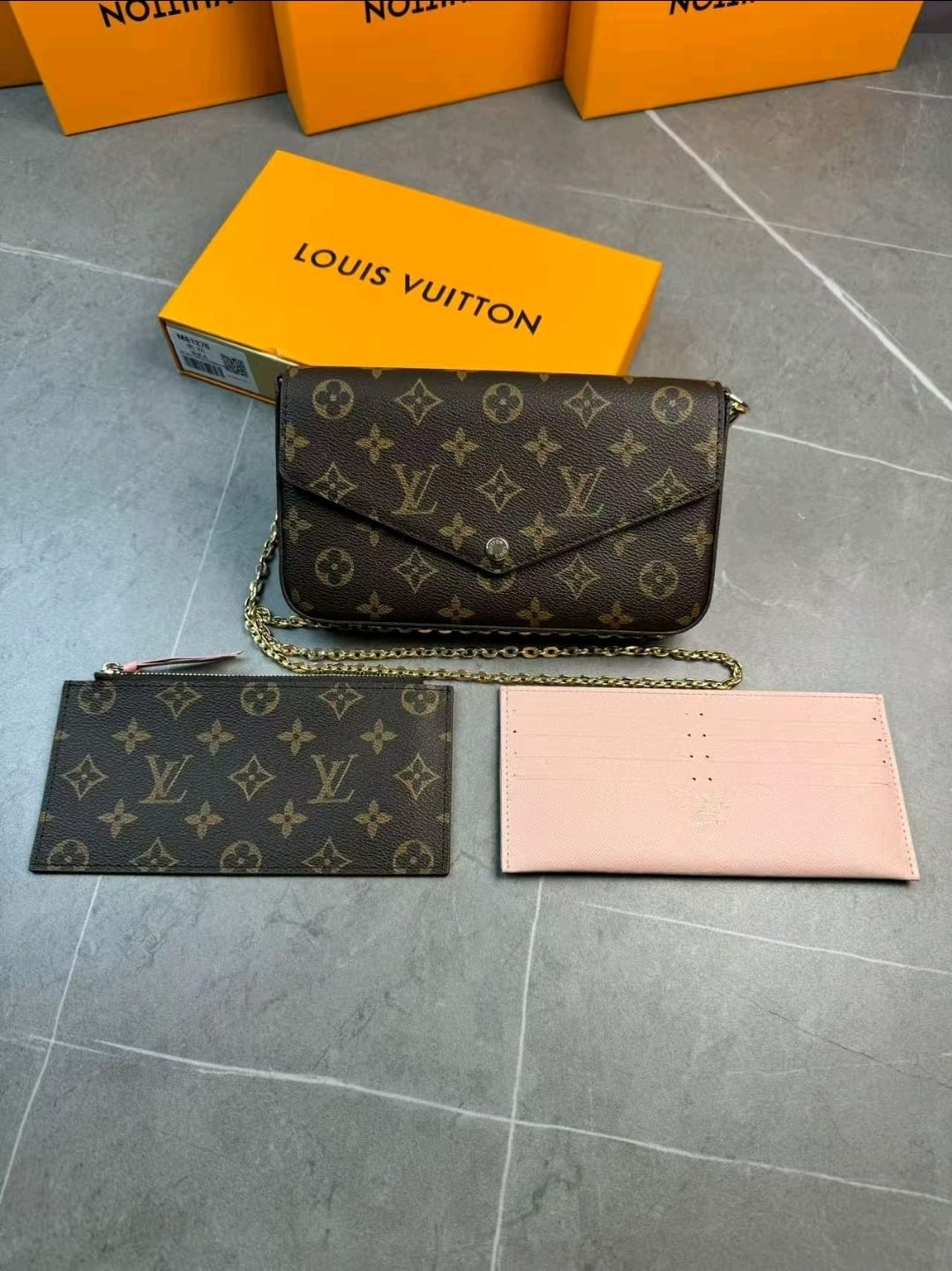 L CLUTCH WALLET SET