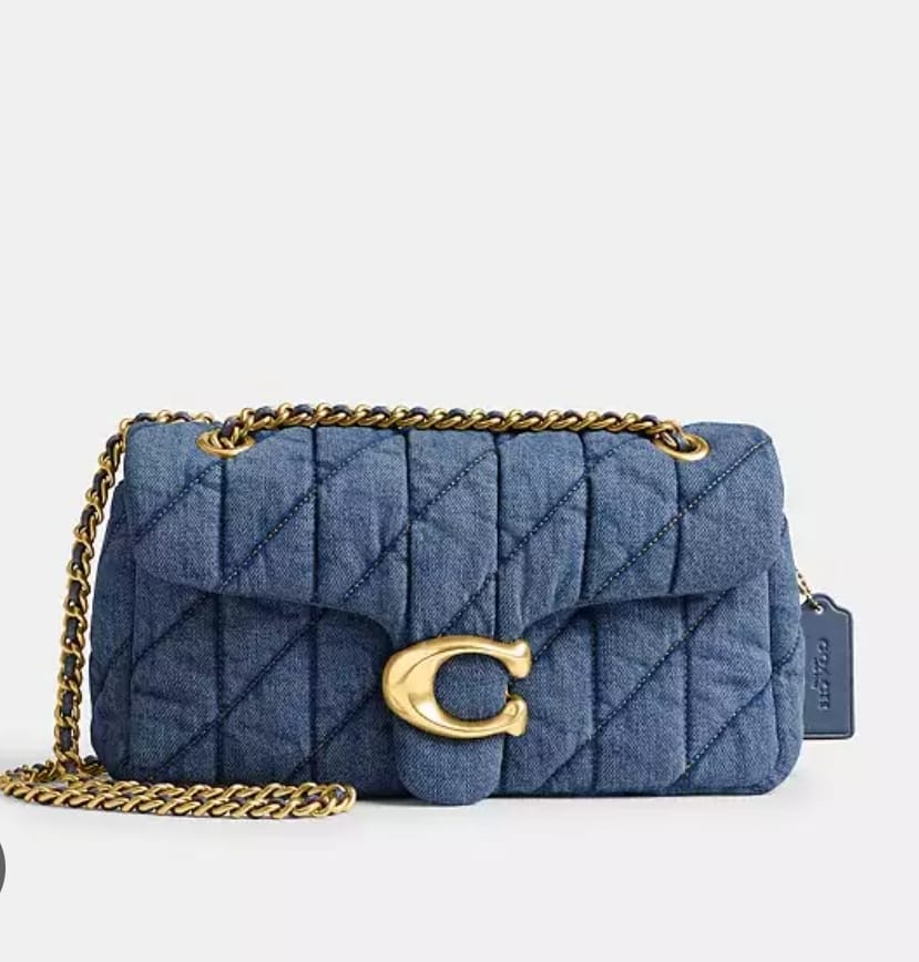 C TAB DENIM BAG