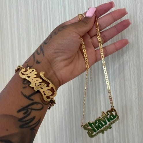 CUSTOM NAMEPLATE CUBAN BRACELET