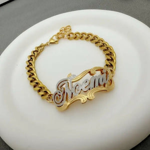 CUSTOM NAMEPLATE CUBAN BRACELET